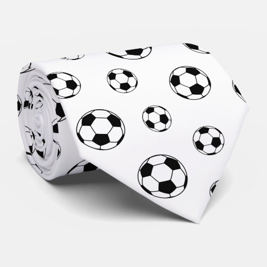 サッカーカッコいいのサッカーボールをタイル張り ネクタイ (ロール)