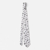 サッカーカッコいいのサッカーボールをタイル張り ネクタイ (裏面)