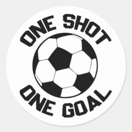 サッカーカッコいいの言葉アート ラウンドシール