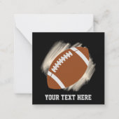 サッカーカッコいいスポーツ追加文字 ノートカード (正面)