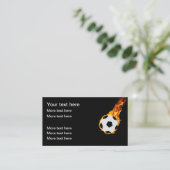 サッカーカッコいいボールをテーマにした名刺 名刺 (スタンド正面)