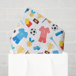 サッカーカッコいい愛好家はパーティーをタイルで並べる  薄葉紙