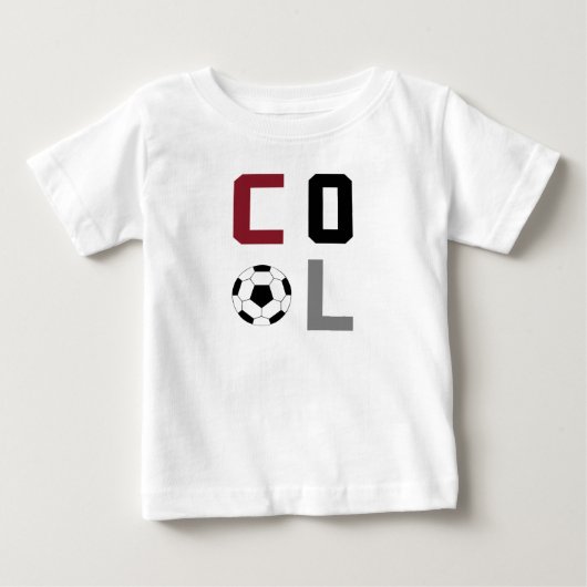 サッカーカッコいい ベビーTシャツ (正面)