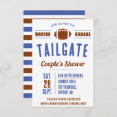 サッカーカップルのブライダルシャワーインヴィット 招待状 (正面/裏面)