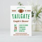 サッカーカップルのブライダルシャワー 招待状 (スタンド正面)