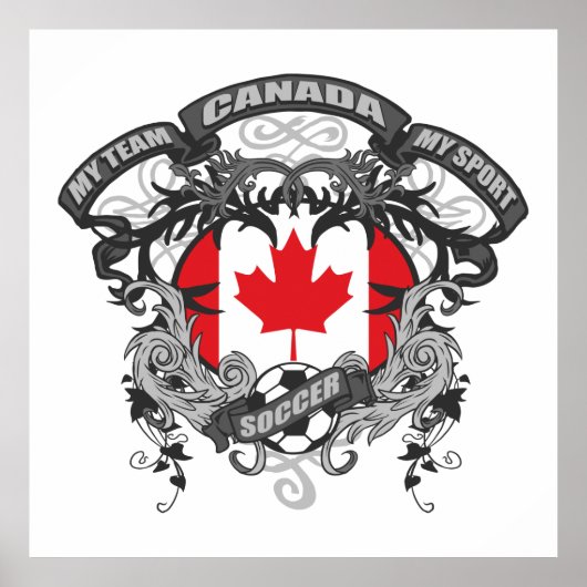 サッカーカナダ ポスター (正面)