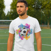 サッカーカラフルボールはTシャツを繕う Tシャツ