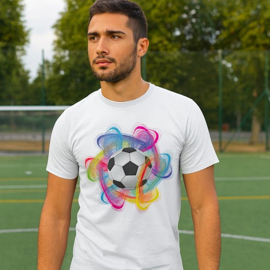 サッカーカラフルボールはTシャツを繕う Tシャツ