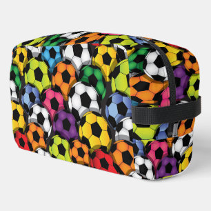 サッカーカラフルボールデザインDoppキットトイレタリーバッグ ドップキット