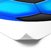 サッカーカラフルボール ポスター (角)