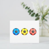 サッカーカラフルボール ポストカード (スタンド正面)