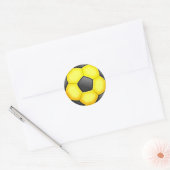 サッカーカラフルボール ラウンドシール (封筒)