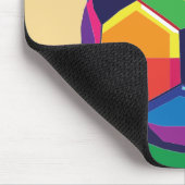 サッカーカラフル マウスパッド (コーナー)