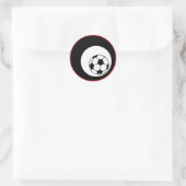 サッカーカラーのカスタマイズ ラウンドシール (バッグ)