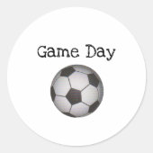 サッカーカレンダーのシール ラウンドシール (正面)