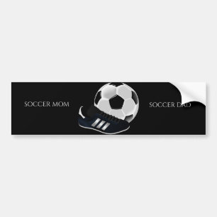 サッカーカーのバンパーステッパーソナライズされたカー。 バンパーステッカー
