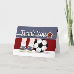 サッカーカードテンプレートありがとう サンキューカード