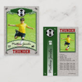 サッカーカード 名刺 (正面/裏面)