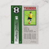 サッカーカード 名刺 (裏面)