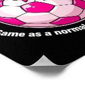サッカーガールの定義 ポスター (角)