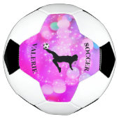 サッカーガールズプラムスパークルカラーブラスト サッカーボール (回転)