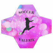 サッカーガールズプラムスパークルカラーブラスト サッカーボール (フラット)