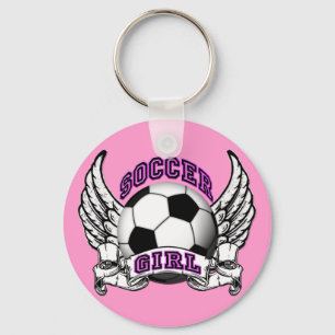 サッカーガールタトゥーキーチェーン キーホルダー
