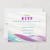 サッカーガールバー(ユダヤ教の)バル・ミツバー招待状返信カード 招待状 (正面)