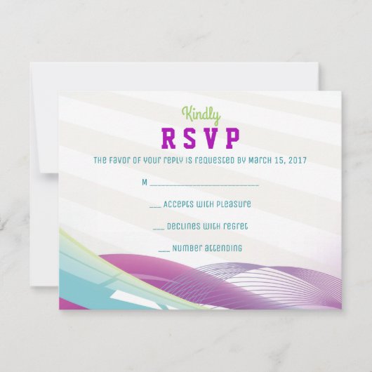 サッカーガールバー(ユダヤ教の)バル・ミツバー招待状返信カード 招待状 (正面)