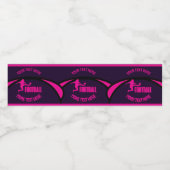 サッカーガールプレーヤー，チーム，誕生日ガールギフト ペットボトルラベル (シングルラベル)