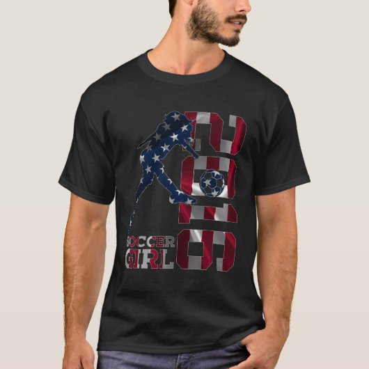 サッカーガール7th誕生日ガールサッカー2016 tシャツ (正面)