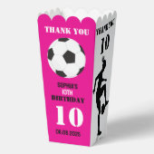 サッカーガール、サッカー選手ギフト、誕生日Favo フェイバーボックス (裏面)