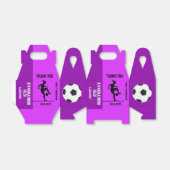 サッカーガール、サッカー選手ギフト、誕生日Favo フェイバーボックス (折り畳みなし)