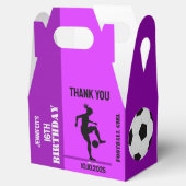 サッカーガール、サッカー選手ギフト、誕生日Favo フェイバーボックス (オープン)