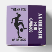 サッカーガール、サッカー選手ギフト、誕生日Favo フェイバーボックス (上部)