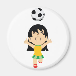 サッカーガール マグネット