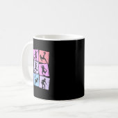 サッカーガール 子供 女性  コーヒーマグカップ (正面左)