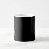 サッカーガール 子供 女性  コーヒーマグカップ (中央)
