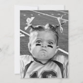 サッカーガール 招待状 (正面)