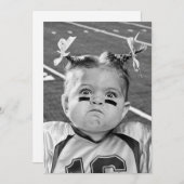 サッカーガール 招待状 (正面/裏面)