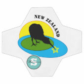 サッカーキウイの鳥とニュージーランドスポーツ サッカーボール (フラット)