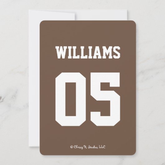 サッカーキックオフアニーエイジ誕生日 招待状 (裏面)