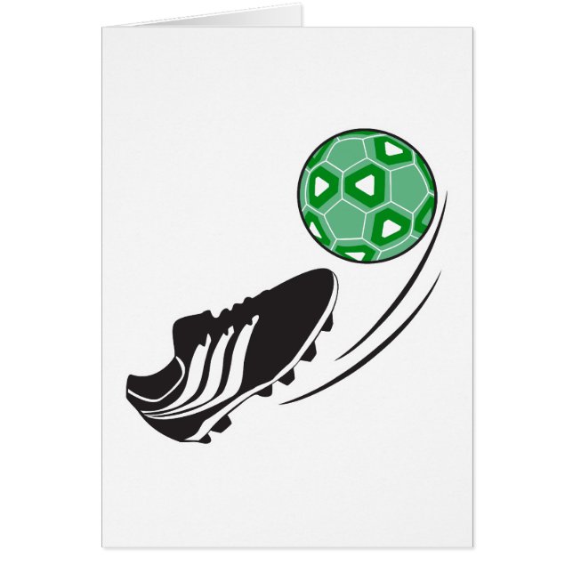 サッカーキック蹴りボールグラフィック (正面)