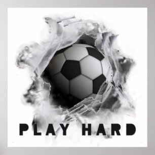 サッカーキック ポスター