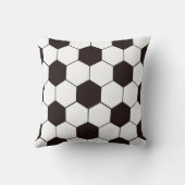 サッカーキッズサッカーパターンサッカーの誕生日 クッション (裏面)