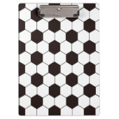 サッカーキッズサッカーパターンサッカーの誕生日 クリップボード (正面)