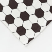 サッカーキッズサッカーパターンサッカーの誕生日 フリースブランケット (角)