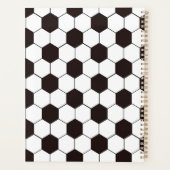 サッカーキッズサッカーパターンサッカーの誕生日 プランナー手帳 (裏面)