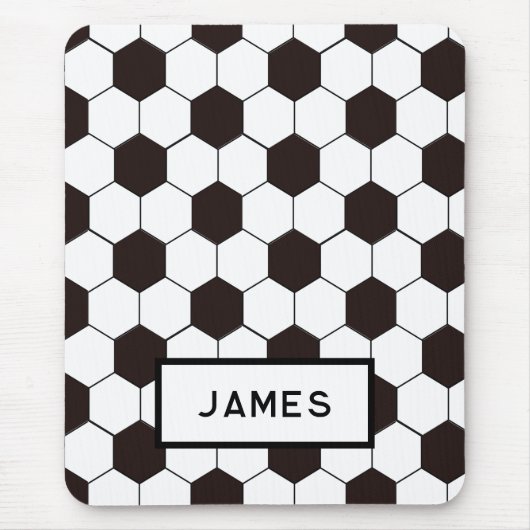 サッカーキッズサッカーパターンサッカーの誕生日 マウスパッド (正面)