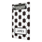 サッカーキッズサッカーパターンサッカーの誕生日 ミニクリップボード (アングル2)